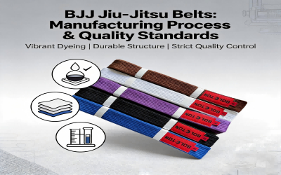 Últimas notícias da empresa sobre Guia do Processo de Fabricação e Padrões de Qualidade de Faixas de Jiu-Jitsu Brasileiro