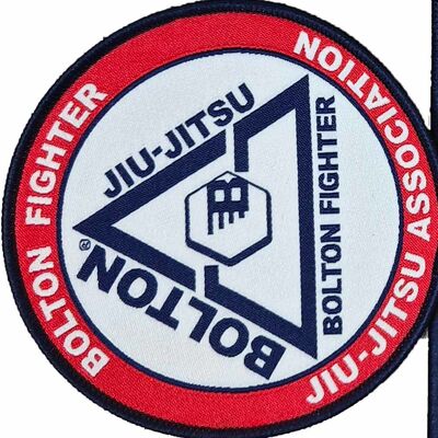 Good price Iron On Sew On Woven Patches Custom Logo Twill Fabric For BJJ Kimono Jackets online