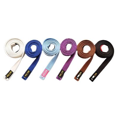 Bom preço Cinturão BJJ 100% algodão Jiu-Jitsu Cinturão azul on-line