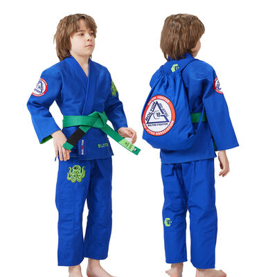 Goede prijs Jongens BJJ Kimono Braziliaans Jiu Jitsu Gi met 350gsm Stofgewicht 100% Katoen en Custom Borduurpatch online