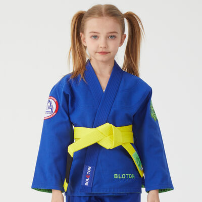 Dobra cena. Dzieci 380GSM Pearl Weave BJJ Gi 100% bawełna brazylijskie Jiu Jitsu Kimono z logo na zamówienie haftowane w Internecie