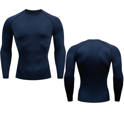 Dobra cena. Unisexowy strój No Gi Oddychająca koszulka kompresyjna 180g Rash Guard do siłowni, fitnessu, biegania w Internecie