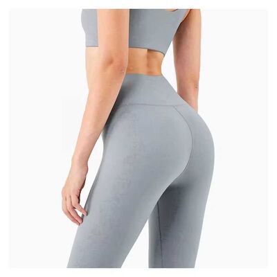 Dobra cena. Damskie legginsy do jogi z oddychającej tkaniny spandex i nylonu, jednokolorowe, z możliwością personalizacji rozmiaru i logo, spodnie fitness w Internecie