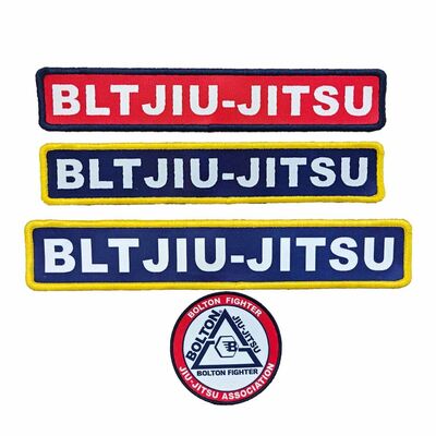 Goede prijs Op maat geweven pleisters voor BJJ Gi Kimono Borduurwerk IJzer Op BJJ Gi Kimono Kleding Badges online