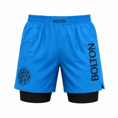 Bon prix Shorts de grippe imprimés sur mesure en sublimation 2 en 1 vêtements de sport élastiques en ligne